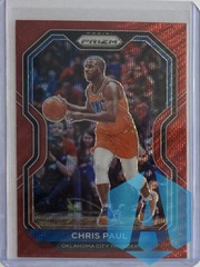 2020-21 Prizm Chris Paul Oklahoma City Thunder Red Wave Prizm #93